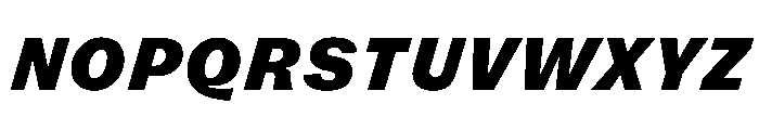 FLRare TextBlackItalic Instance Font UPPERCASE