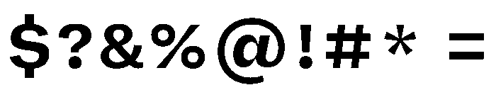 FLRare TextBold Instance Font OTHER CHARS