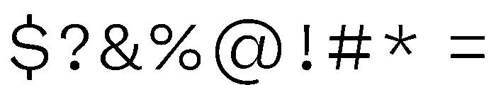 FLRare TextFine Instance Font OTHER CHARS