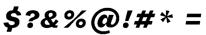 FLRare TextHeavyItalic Instance Font OTHER CHARS