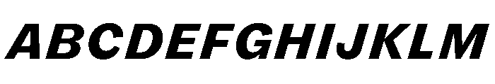 FLRare TextHeavyItalic Instance Font UPPERCASE