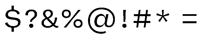 FLRare TextLight Instance Font OTHER CHARS