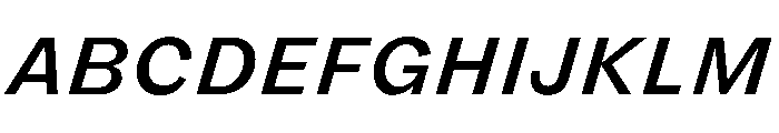 FLRare TextMediumItalic Instance Font UPPERCASE