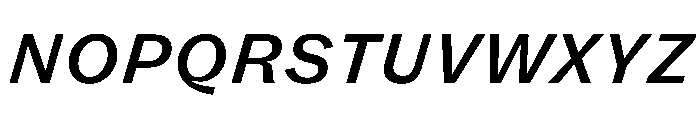 FLRare TextMediumItalic Instance Font UPPERCASE