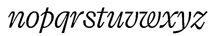 FLRareCursive Fine Instance Font LOWERCASE