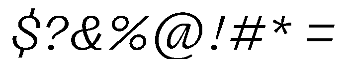 FLRareCursive Fine Font OTHER CHARS