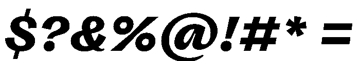 FLRareCursive Heavy Instance Font OTHER CHARS