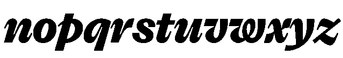 FLRareCursive Heavy Font LOWERCASE