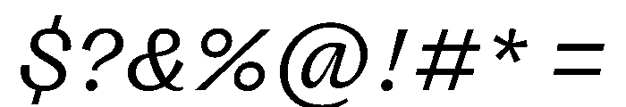 FLRareCursive Light Font OTHER CHARS