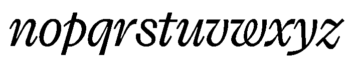 FLRareCursive Light Font LOWERCASE