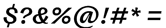 FLRareCursive Medium Instance Font OTHER CHARS