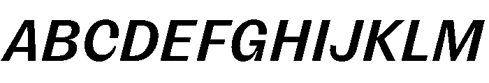 FLRareCursive Medium Instance Font UPPERCASE