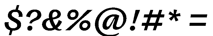 FLRareCursive Medium Font OTHER CHARS