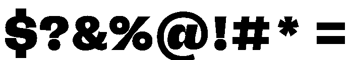 FLRareDisplay Black Font OTHER CHARS