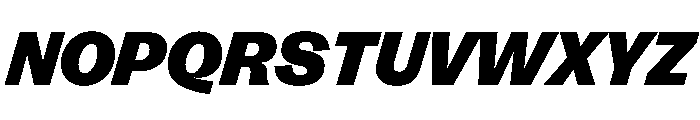 FLRareDisplay BlackItalic Font UPPERCASE