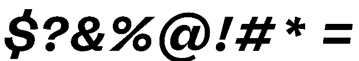 FLRareDisplay BoldItalic Font OTHER CHARS