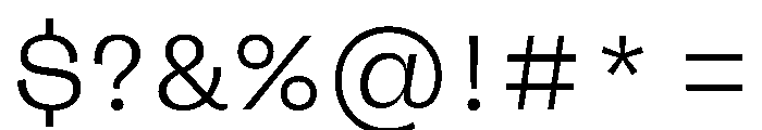 FLRareDisplay Fine Font OTHER CHARS