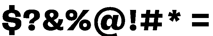 FLRareDisplay Heavy Font OTHER CHARS