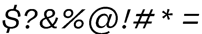 FLRareDisplay LightItalic Font OTHER CHARS