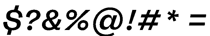 FLRareDisplay MediumItalic Font OTHER CHARS