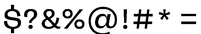 FLRareDisplay Regular Font OTHER CHARS
