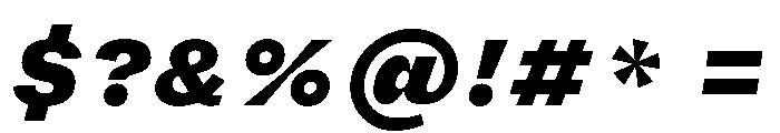 FLRareText BlackItalic Font OTHER CHARS