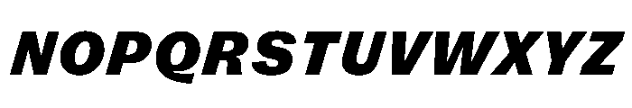 FLRareText BlackItalic Font UPPERCASE