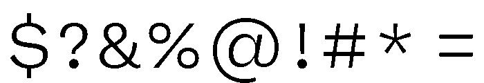 FLRareText Fine Font OTHER CHARS