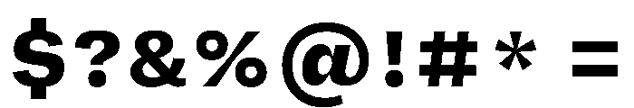FLRareText Heavy Font OTHER CHARS