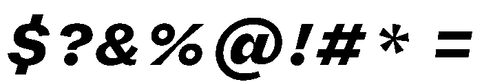 FLRareText HeavyItalic Font OTHER CHARS