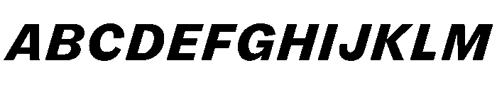 FLRareText HeavyItalic Font UPPERCASE