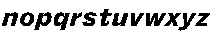 FLRareText HeavyItalic Font LOWERCASE