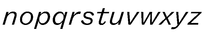 FLRareText LightItalic Font LOWERCASE