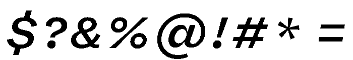FLRareText MediumItalic Font OTHER CHARS