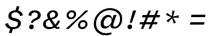 FLRareText RegularItalic Font OTHER CHARS
