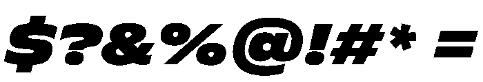 FLScienceSans AmpleBlackItalic Font OTHER CHARS