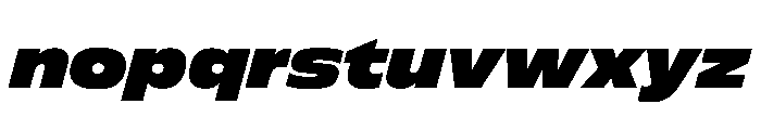 FLScienceSans AmpleBlackItalic Font LOWERCASE
