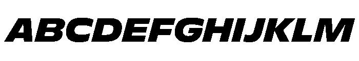 FLScienceSans AmpleDarkItalic Font UPPERCASE