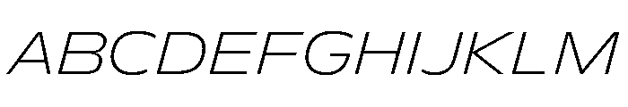 FLScienceSans AmpleFineItalic Font UPPERCASE