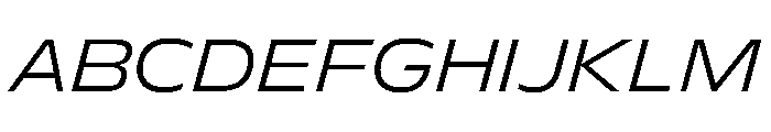 FLScienceSans AmpleLightItalic Font UPPERCASE
