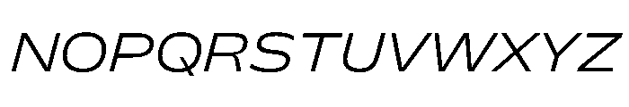 FLScienceSans AmpleLightItalic Font UPPERCASE