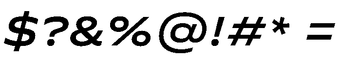 FLScienceSans AmpleMediumItalic Font OTHER CHARS