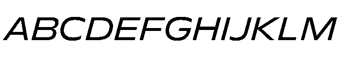 FLScienceSans AmpleRegularItalic Font UPPERCASE