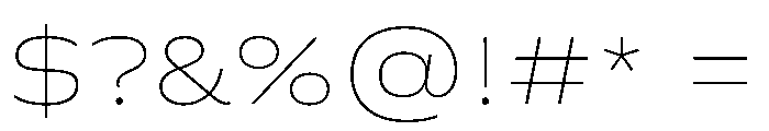 FLScienceSans AmpleThin Font OTHER CHARS
