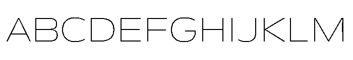 FLScienceSans AmpleThin Font UPPERCASE
