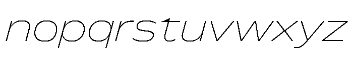 FLScienceSans AmpleThinItalic Font LOWERCASE