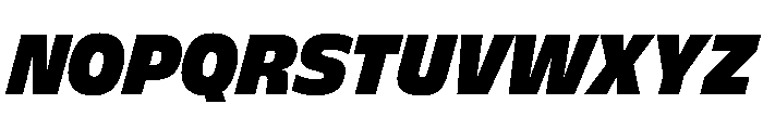 FLScienceSans CompactBlackItalic Font UPPERCASE