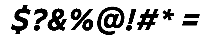 FLScienceSans CompactBoldItalic Font OTHER CHARS
