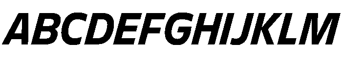 FLScienceSans CompactBoldItalic Font UPPERCASE