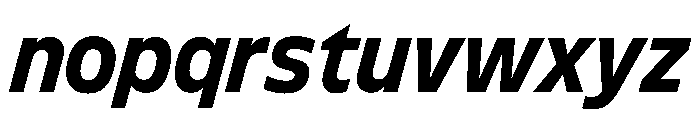 FLScienceSans CompactBoldItalic Font LOWERCASE